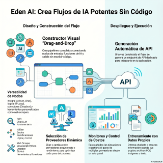E074_Qué es Eden AI y cómo hacer flujos entre diversos modelos LLM